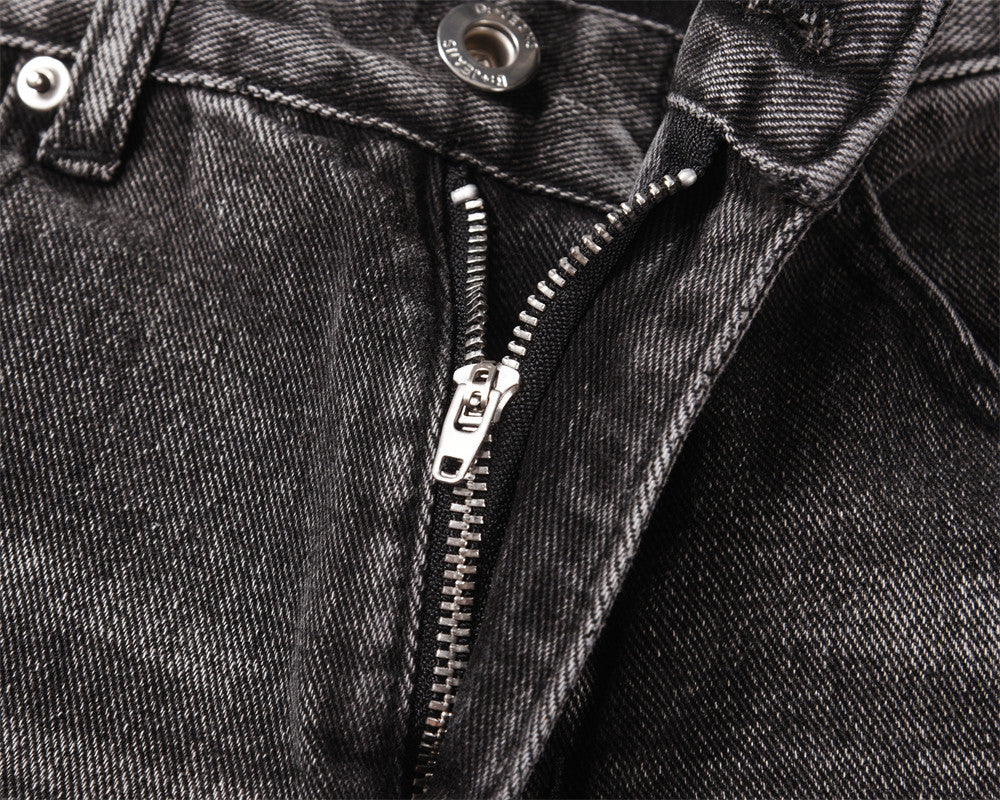 Distressed Wide-leg Jeans For Men