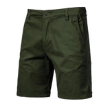 Outdoor Casual Straight-leg Slim Cropped Pants Plus Size Pure Color Cotton Camping Shorts