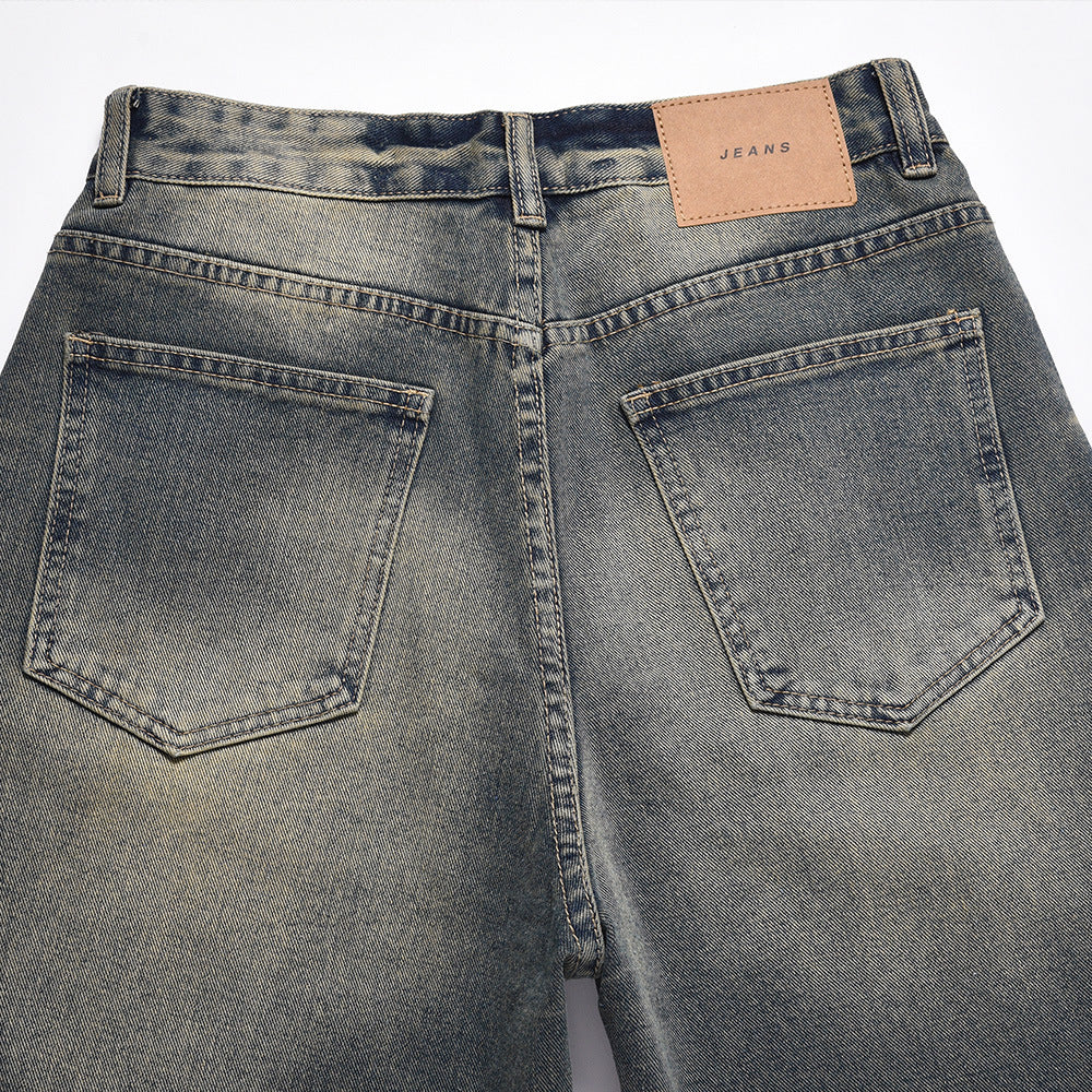 American Retro Washed Jeans For Men