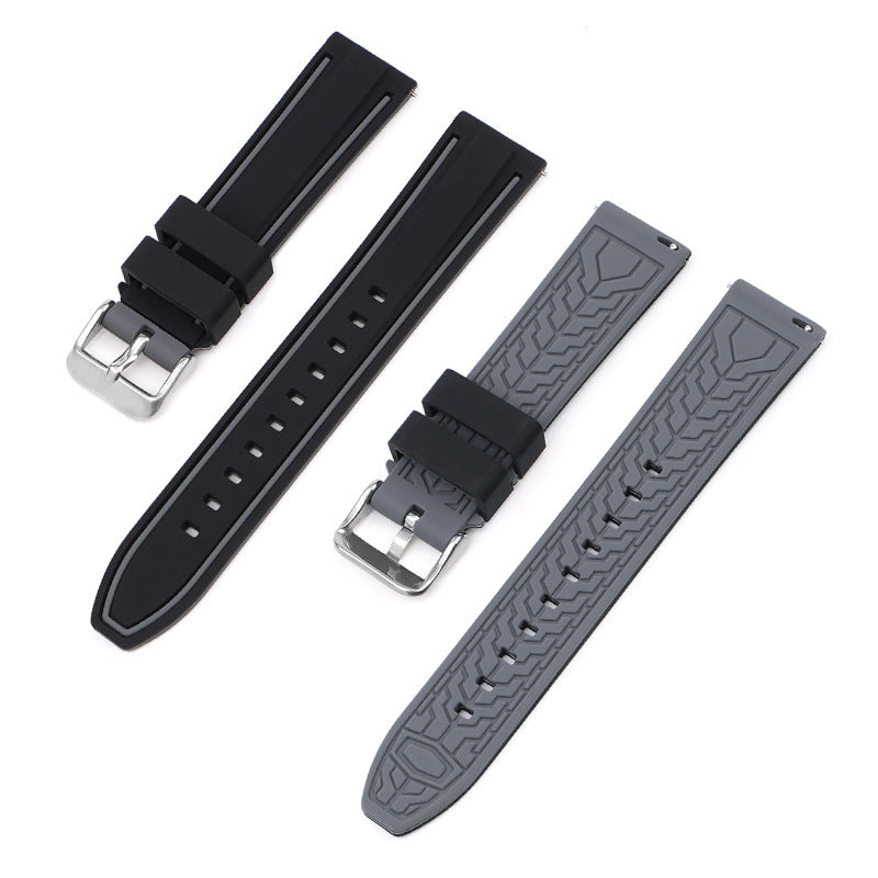All-match 20mm Mercury Moon Two-color Silicone Strap