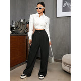 High Waist Drooping High-grade Suit Pants