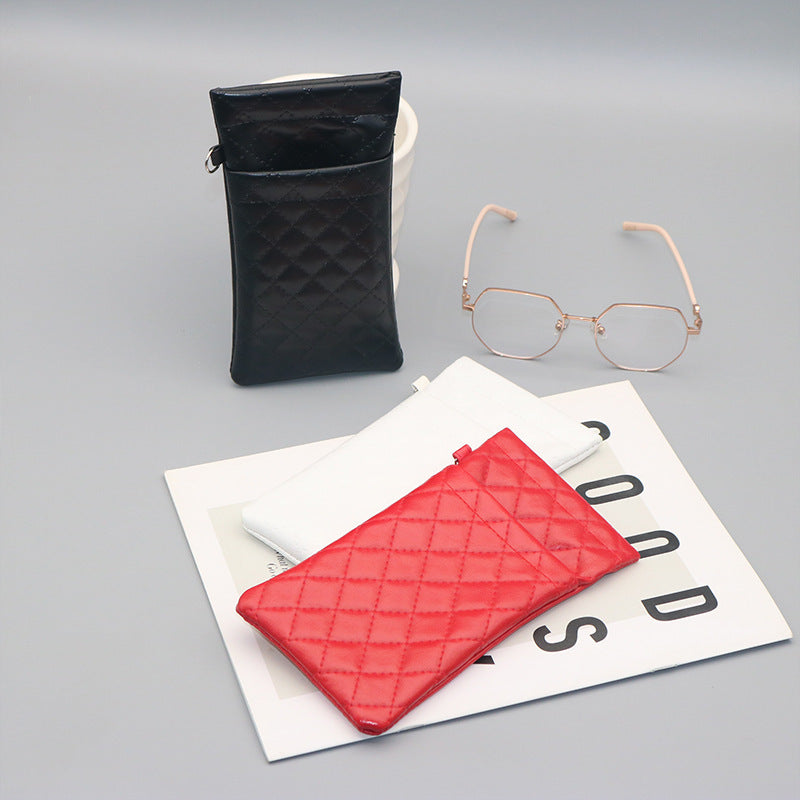 Double Layer Sun Glasses Leather Waterproof Buggy Bag