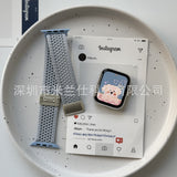 Upgraded Double Loop Knitted Nylon Magnetic Buckle Strap