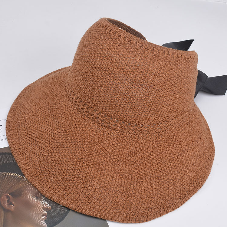 Outdoor bow hat with big bow