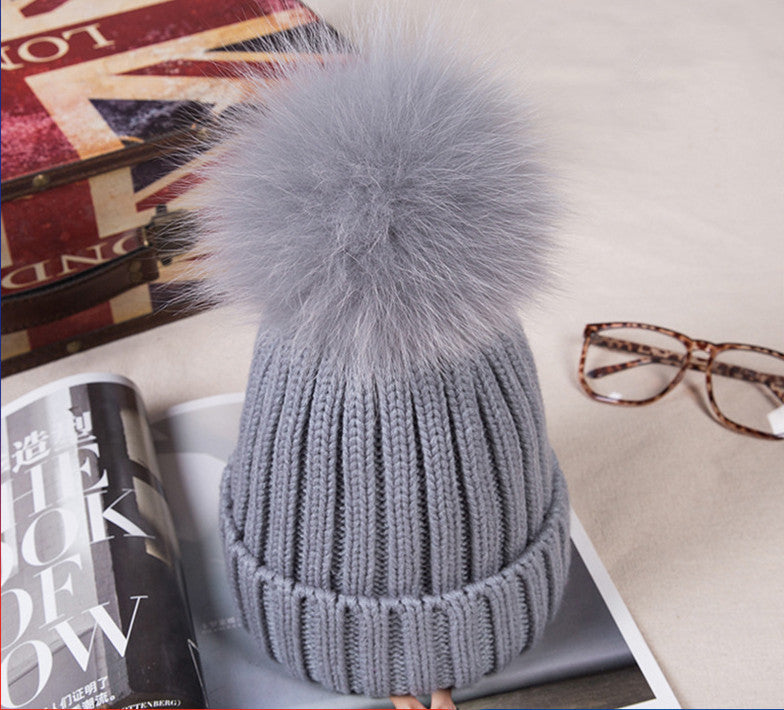 Fur ball fur hat