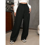 High Waist Drooping High-grade Suit Pants