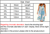 Self-pick-up Plus Size Women's Printed V Neck Micro Stretch Tank Dress Fashion Casual Dresses  Only Self-pickup Is Supported