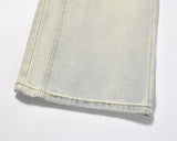 Vintage Fashion Yellow Jeans For Men