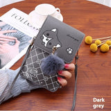 Contrast Vertical Touch Screen Phone Bag Women's Crossbody