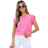 European And American Commuters' Versatile Solid Color Pullover Top