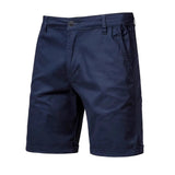 Outdoor Casual Straight-leg Slim Cropped Pants Plus Size Pure Color Cotton Camping Shorts