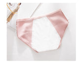 Threaded cotton sanitary panties