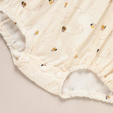 Baby Girl Honeybee Bubble Romper - 1st Bee Day Romper, Infant Bee Birthday Outfit, Cute Bee Romper For Baby