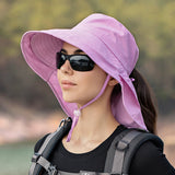 Women's Mountaineering Big Brim Fisherman Hat Sun Protection