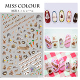 Foreign trade of ultra-thin tropical bird animal Manicure gummed stickers nail stickers Manicure adornment R117-124 explosion models