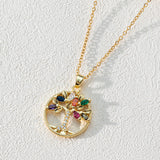 Popular Round Hollow Tree Of Life Pendant Necklace