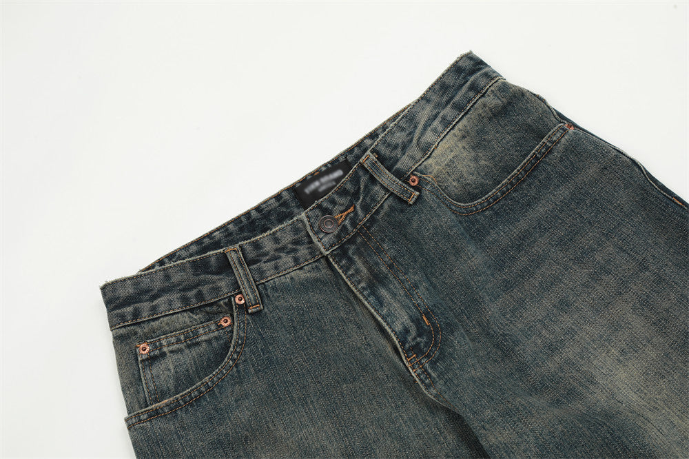 Vintage Washed Skinny Jeans For Men