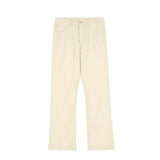 Pure Color Washed Jeans For Men