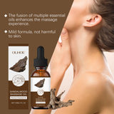 OUHOE Sandalwood Massage Essential Oil, Gently Moisturizes Whole Body Skin Daily Body Care Massage Sandalwood Essential Oil