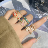 High-grade Temperament Entry Lux Vintage Oil Dripping Gourd Ring