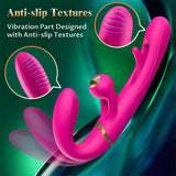 Vibrator Adult Sex Toys For Women Adult Toys G SpotVibrators With 9 Rubbing 10 Flapping & 10 Vibrating, Rabbit Dildo Clitoral Stimulator Rose Sex Toy For Women And Couple