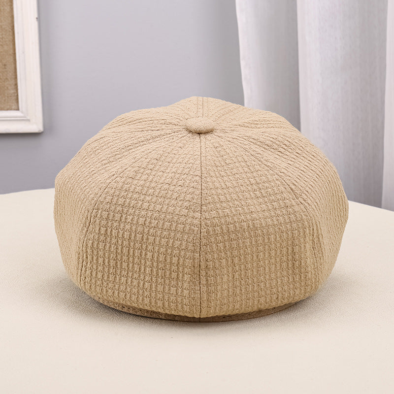 Women's Outdoor Warm Sunshade Pleated Octagonal Hat