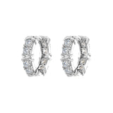 Geometric Simple Hexagonal Clover Cross Earrings