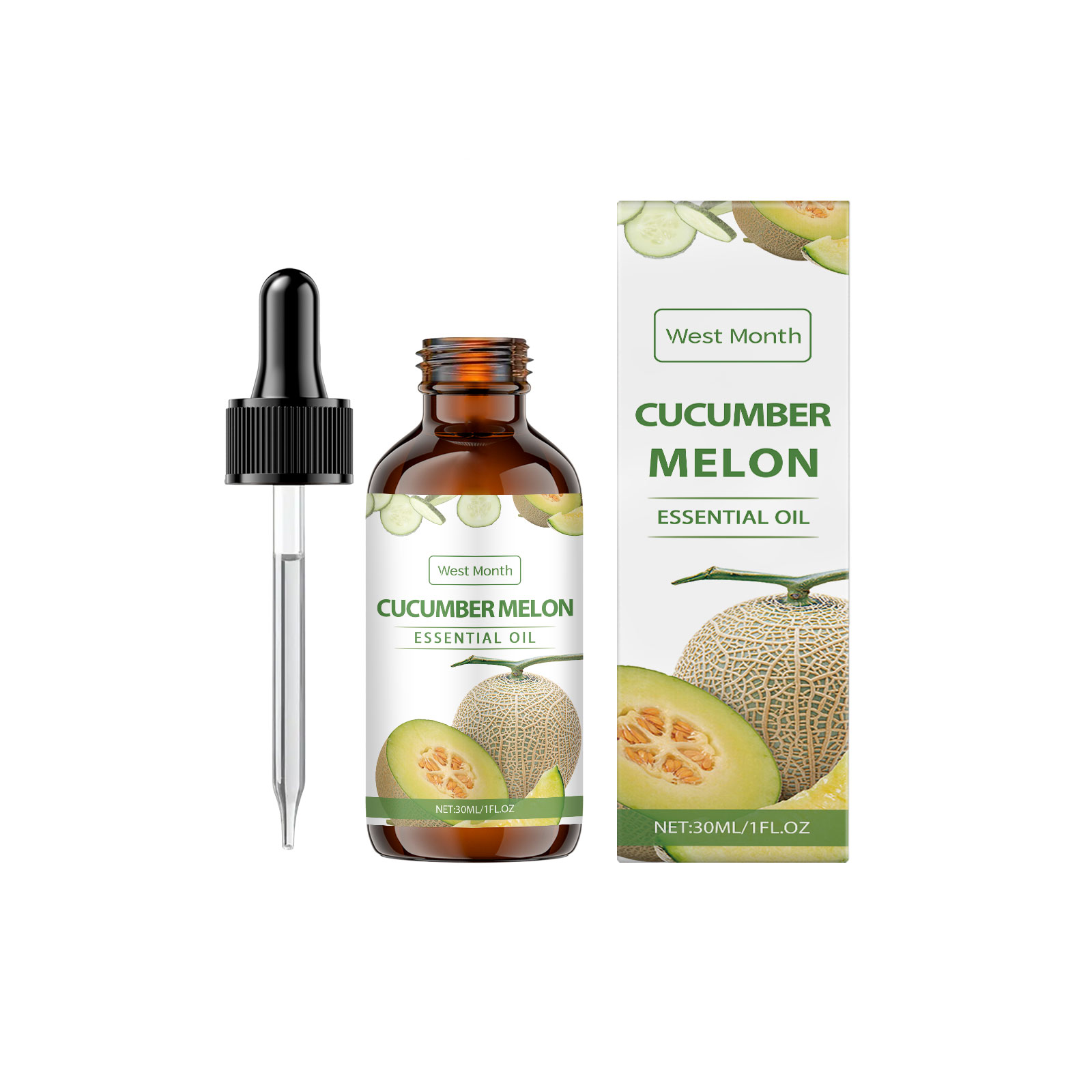 West Month Cucumber Soothing Care Essential Oil, Hydrating, Tender And Nourishing Skin Fragrance Plant Soothing Essential Oil