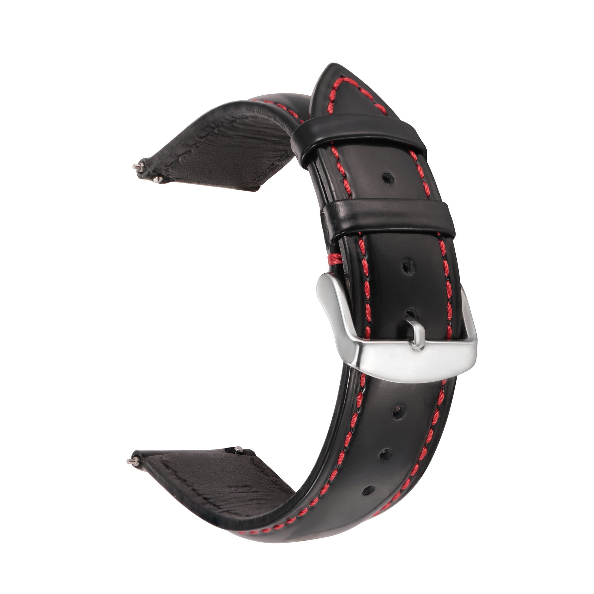 Quick Release Ear Leather Strap Bright Cowhide