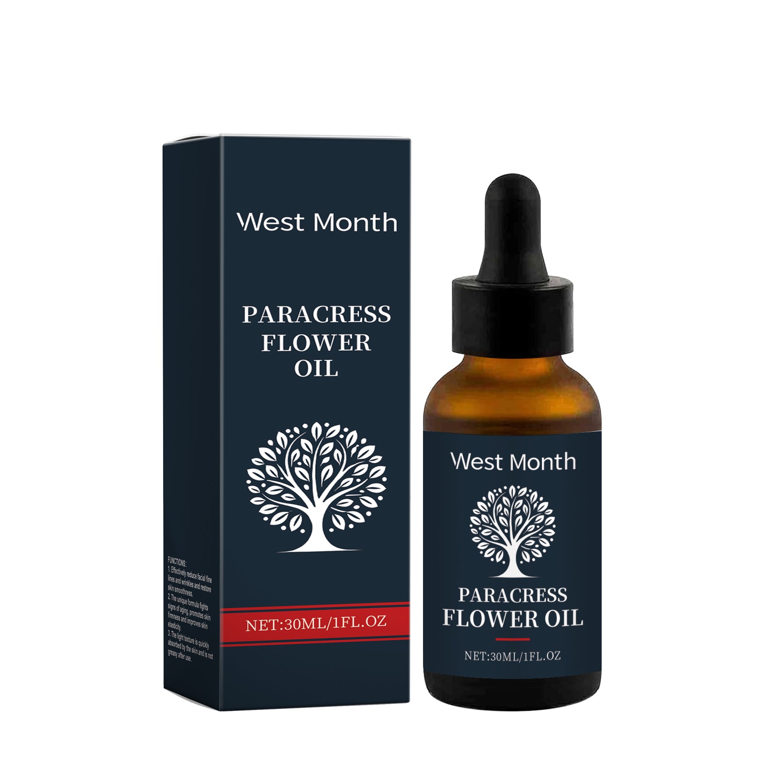 West Month Facial Essence Oil, Gently Nourishes And Cares For The Facial Skin. Daily Care Essence Oil