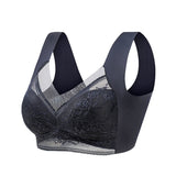 Lace Wireless Fixed Cup Push Up Bra