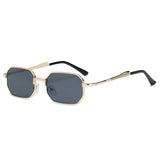 Personality Polygon Metal Sun Glasses