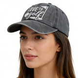 2pcs Golf Hats For Men Women, Golf Gifts For Mom Dad, Adjustable Embroidered Wash Cotton Baseball Cap