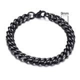 Gold Cuban Link Chain Six-sided Bracelet
