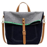Denim Messenger Bag Fashionable Artistic Youth Handbag Large Capacity Shoulder