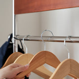 Leon Clothes Hanger Antique American Clothes And Hat Rack Retro Home Portable Stainless Steel Bedroom Floor Storage Shelf