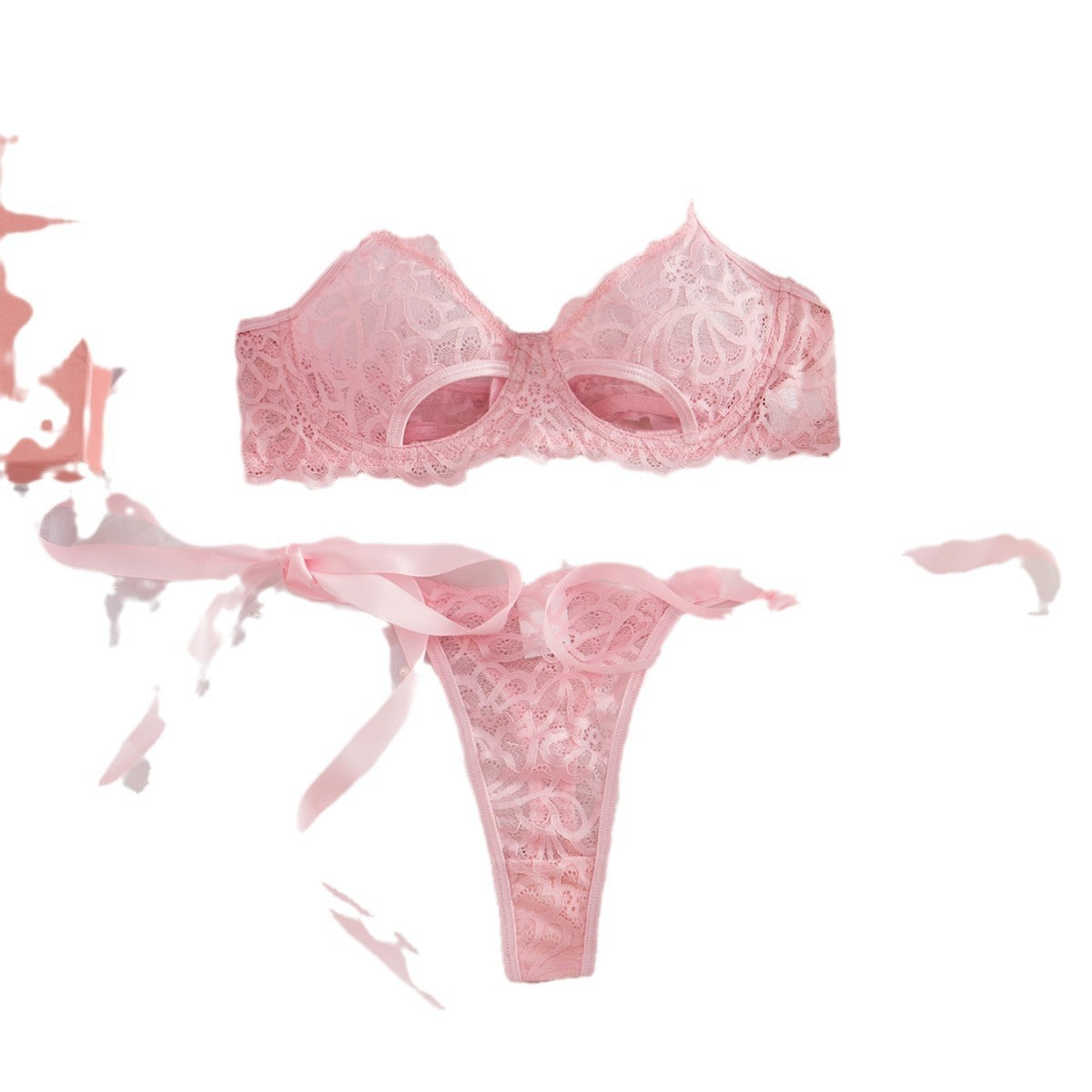 Pure Desire Three-point Bra Panties Two-piece Set