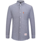 Pure Cotton Washed Oxford Woven Shirts Men