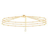 Adjustable Multi-layer Stacked Metal Beads Bracelet