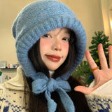 Fashionable All-matching Knitted Woolen Cap Women