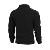Slim-Fit Stand Collar Long Sleeve Pullover Coral Fleece Coat For Men