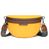 Women's Chest Texture Semi-circular Saddle Bag