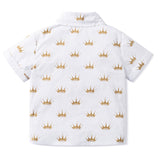 Sleeve Shorts Crown Printing Sets