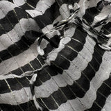 2pcs Black White Square Scarf,stripe With Metallic Threads Scarf,Luxe Look For Evening Wear,Scarf,vacation,daily Life,evening Party,Office Appropriate Subtlety For Women Men