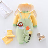 Newborn one-piece thick clothes