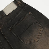 Creasing Distressed Dirty Jeans For Men
