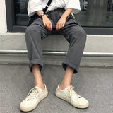 Elastic High Waist All-matching Loose Straight Casual Pants For Women