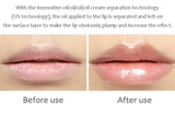 Transparent abundant lip oil moisturizes