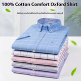 Men's Cotton Short Sleeve Plaid Shirt Casual