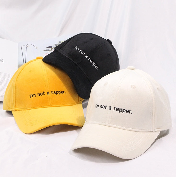 Korean Letter BaseballCap Autumn And Winter Goose Down WarmCap Female Casual Wild Outdoor Sun Hat